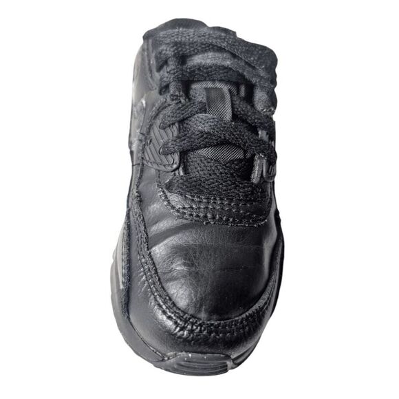 NIKE Air Max 90 "Triple Black" TD Sneakers Size 10.5C - Picture 8 of 11